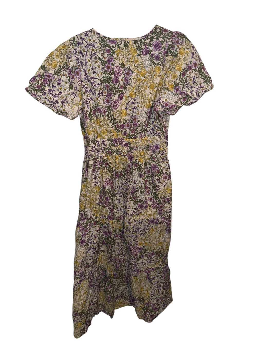 Anthropologie Floral Maxi Dress in Purple, Yellow, White - Picture 5 of 6